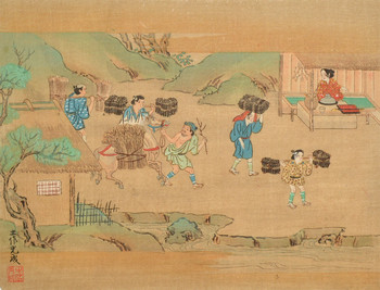 Scene from the Tale of Genji (Reprint), Prints