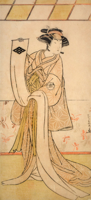 Kabuki Actor Iwai Hanshiro IV by Shunsho, Woodblock Print