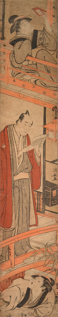 A Chushingura Parody, Act VII by Kiyonaga, Woodblock Print