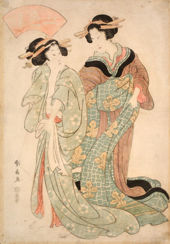 Woman After a Bath by Shunsen, Woodblock Print