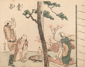 Kuwana by Hokusai, Woodblock Print