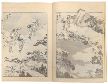 One Hundred Views of Mt. Fuji (Fugaku Hyakkei), Volume III by Hokusai, Ehon